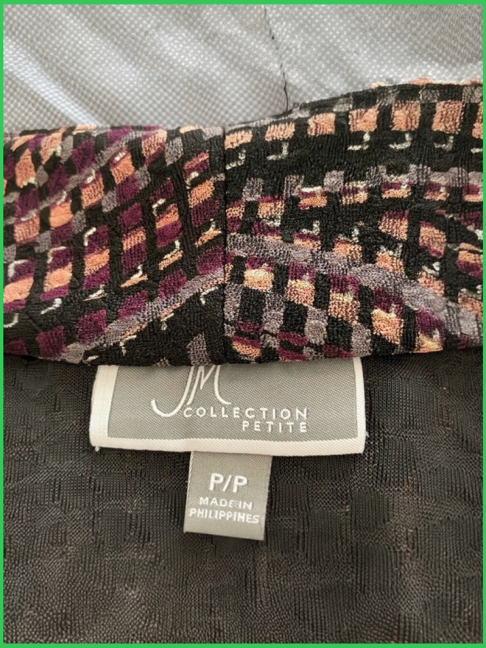 JM Collection Two-In-One Cardigan Top - Picture 5 of 6